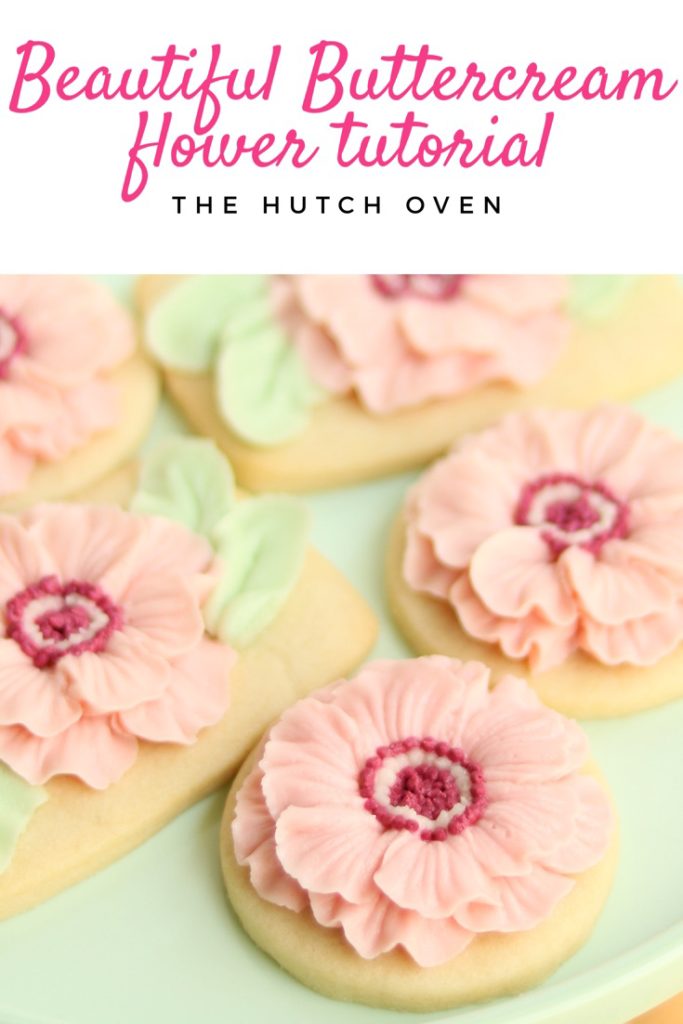 the hutch oven buttercream frosted flower video