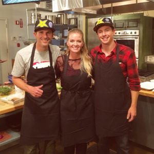 Cooking challenge with Tammer Foust and Scott Speed