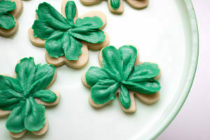 How to frost shamrock cookies for St. Patrick's day