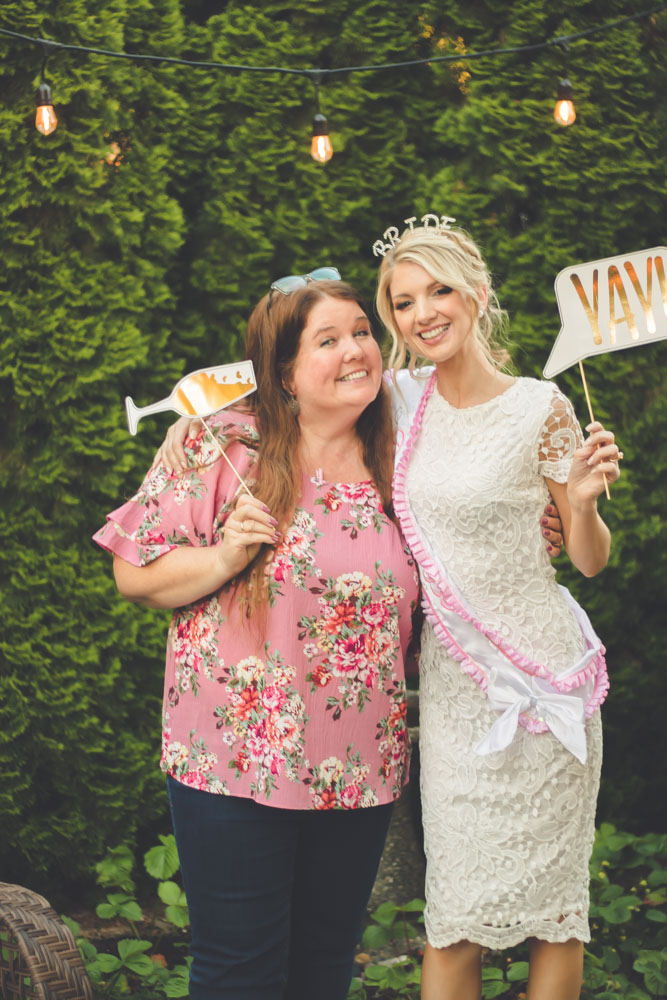 Bridal shower photo booth